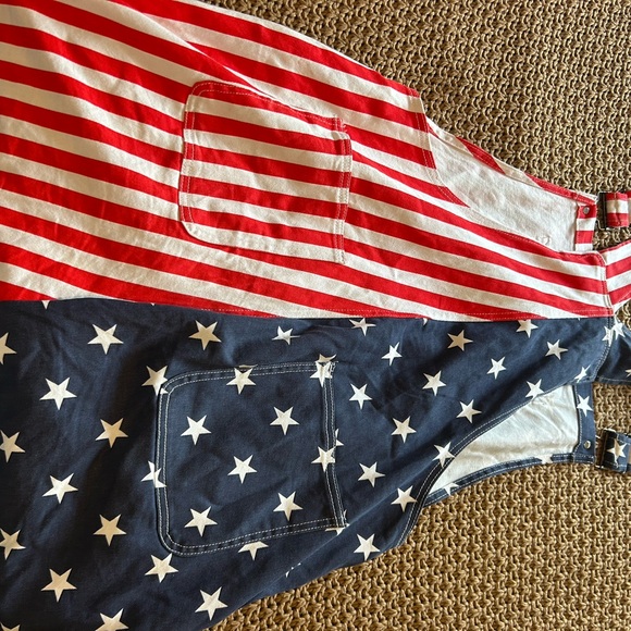 Men's Patriotic Eagle Overalls - Picture 7 of 8